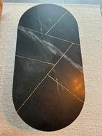 Marmeren salontafel met gouddetail, Huis en Inrichting, Tafels | Salontafels, Ophalen, Overige materialen, 100 tot 150 cm, 50 tot 100 cm