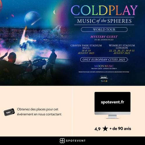 Coldplay - places Wembley, Tickets en Kaartjes, Concerten | Pop