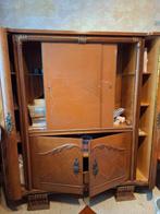 Vitrinekast vintage - Gratis, Huis en Inrichting, Kasten | Vitrinekasten, Ophalen, Gebruikt, Glas