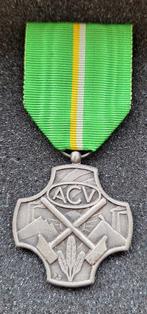 Zilveren medaille ACV, Verzamelen, Ophalen of Verzenden, Overige soorten, Lintje, Medaille of Wings