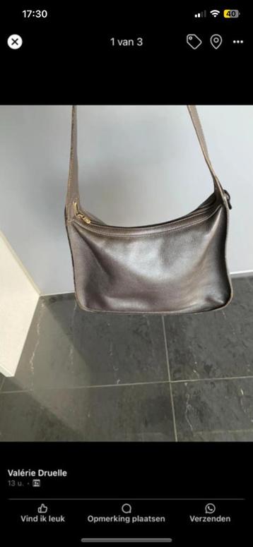 Delvaux handtas donkerbruin beschikbaar voor biedingen