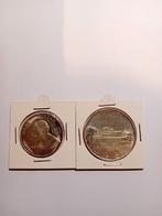 2 hele mooie zilveren munten van 1 en 2 lira uit Malta., Timbres & Monnaies, Monnaies | Europe | Monnaies euro, Enlèvement ou Envoi