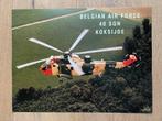 Poster Sea King 40 Sqn Belgian Air Force (1), Ophalen of Verzenden, Nieuw, Kaart, Foto of Prent