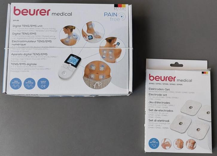 Beurer EM 49 elektrostimulator  + extra elektoden, Elektronische apparatuur, Persoonlijke Verzorgingsapparatuur, Nieuw, Overige typen