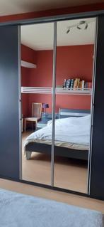Tweepersoonsbed met nachttafeltjes en kledingskast, Huis en Inrichting, Ophalen, Gebruikt, Hout