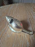Vintage verzilverde slak tandenstoker houder, Ophalen