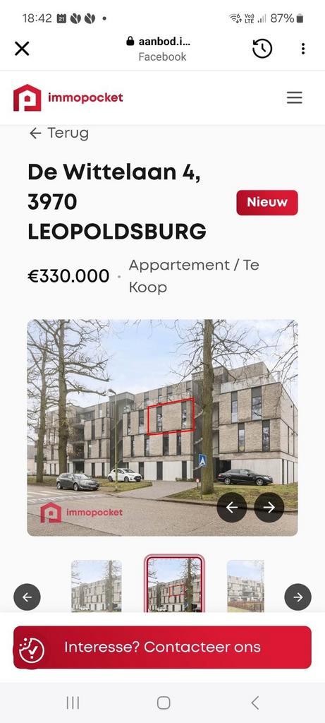 Appartement, leopoldsburg ,te koop ,2 slaapkamers , a+, Immo, Maisons à vendre