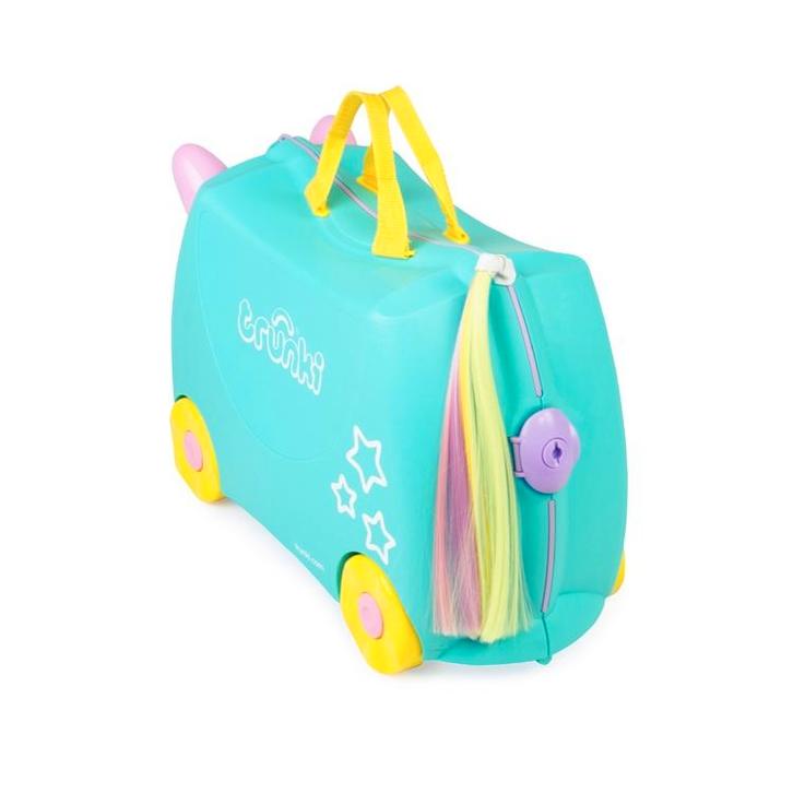 Trunki Una Unicorn (eenhoorn), Bijoux, Sacs & Beauté, Valises, Neuf, Plastique dur, Moins de 50 cm, Moins de 35 cm, Clé, Roulettes