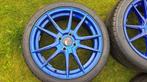 Jantes Japan Racing bleu/bleu, Autos : Pièces & Accessoires, 205 mm, 17 pouces, Pneus et Jantes, Pneus été