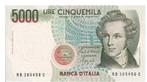 Italie, 5000 lires, 1985, UNC, Timbres & Monnaies, Envoi, Italie, Billets en vrac