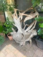 Unieke houten stuinstoel, Tuin en Terras, Tuinbeelden, Ophalen, Zo goed als nieuw