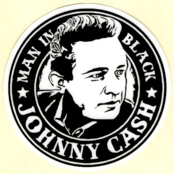 Johnny Cash Man in Black sticker #2
