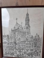 Schilderij sint paulus kerk kopergravure door Jonh Coney, Ophalen