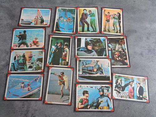 BATMAN kaarten jaren 60 Topps 14x Adam West en Burt Ward div, Hobby en Vrije tijd, Stickers en Plaatjes, Verzenden