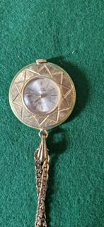 Verguld „Lancel” dameshorloge met hanger + ketting, Ophalen of Verzenden, Gebruikt, Goud, Goud