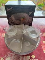 18-delig servies (slakom + kopjes + pollepel), Ophalen of Verzenden, Overige stijlen, Compleet servies, Glas