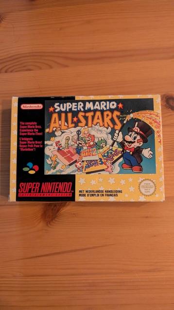 Super Mario All Stars SNES Super Nintendo Compleet. beschikbaar voor biedingen