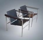 Fauteuils Vintage Style Le Corbusier (répliques) en cuir, Enlèvement