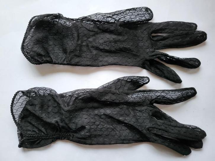 vintage zwarte handschoenen jaren 60 - 70, Kleding | Dames, Mutsen, Sjaals en Handschoenen, Gedragen, Handschoenen, Ophalen of Verzenden