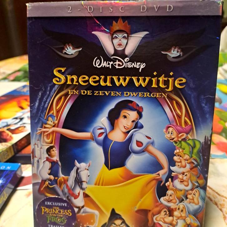 Disney sneeuwwitje en de zeven dwergen 2disc 2eu, Cd's en Dvd's, Dvd's | Tekenfilms en Animatie, Zo goed als nieuw, Amerikaans