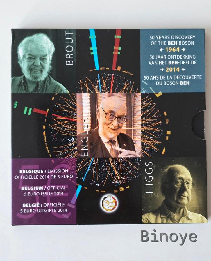 Belgique 5€ 2014 Englert & Brout – Argent 925 – Proof – Set, Timbres & Monnaies, Monnaies | Europe | Monnaies euro, 5 euros, Belgique