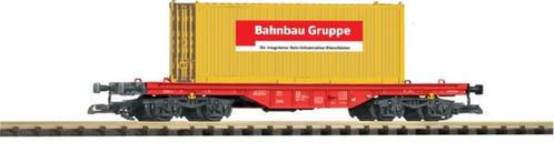 Wagon plat Rlmmps + container de 20’ jaune PIKO G 37706 – DB, Hobby & Loisirs créatifs, Trains miniatures | Échelles Autre, Comme neuf