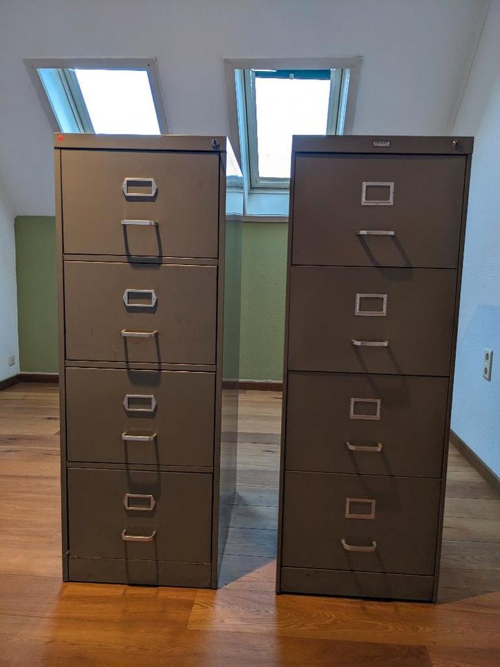 vintage archiefkasten MEWAF, Huis en Inrichting, Kasten | Roldeurkasten en Archiefkasten, Gebruikt, 100 tot 150 cm, Minder dan 50 cm