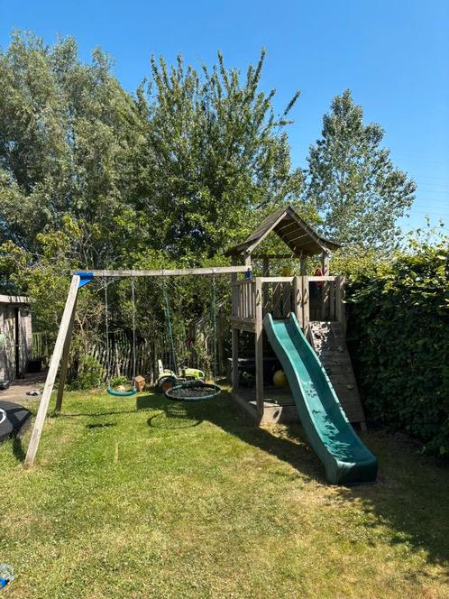 Speeltoestel Blue Rabbit Pagoda, Kinderen en Baby's, Speelgoed | Buiten | Speeltoestellen, Gebruikt, Glijbaan, Ophalen