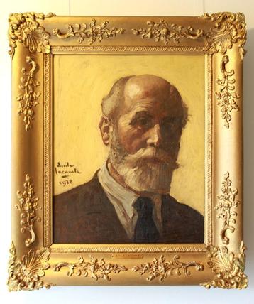 Schilderij Zelfportret - Emile Lecomte (1866-1938) beschikbaar voor biedingen