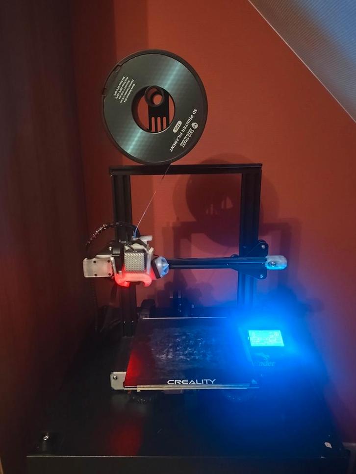 Gemodificeerde Ender 3 3D-printer + toebehoren, Computers en Software, 3D Printers, Gebruikt, Ophalen