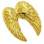 Vleugels engel geelgoud verguld edelstaal, Ophalen of Verzenden, Nieuw, Goud, Overige materialen