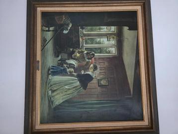 Grote klassieke schilderij beschikbaar voor biedingen
