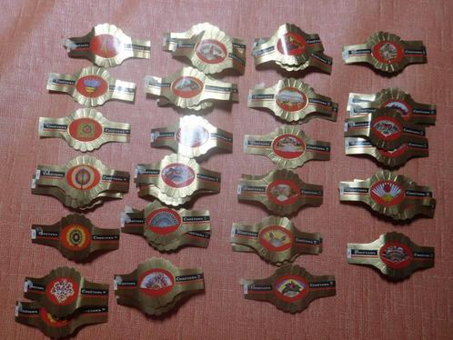Verschillende onvolledige collecties Cogétama sigarenbandjes, Verzamelen, Rookartikelen, Aanstekers en Luciferdoosjes, Gebruikt