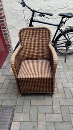 Oude rieten stoel, Huis en Inrichting, Stoelen, Ophalen, Gebruikt