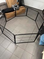 Puppy ren 8-hoekig 77x61cm zwart, Dieren en Toebehoren, Hondenhokken, Ophalen, Zo goed als nieuw
