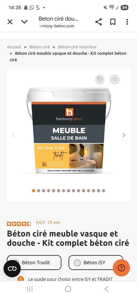 Harmony beton, Bricolage & Construction, Peinture, Vernis & Laque, Neuf, Enlèvement