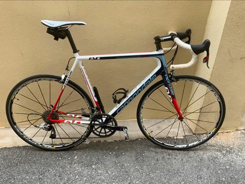 Cannondale SI wit rood blauw Large, Fietsen en Brommers, Fietsen | Racefietsen, Zo goed als nieuw, Heren, Overige merken, Meer dan 20 versnellingen