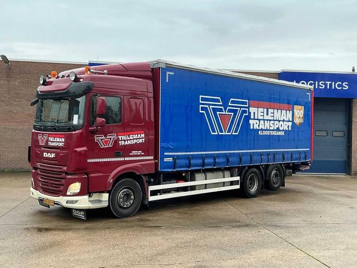 DAF - XF480FAN - Vrachtwagen met huifopbouw - 2021, Auto's, Vrachtwagens, Bedrijf, DAF, Overige brandstoffen, Euro 6