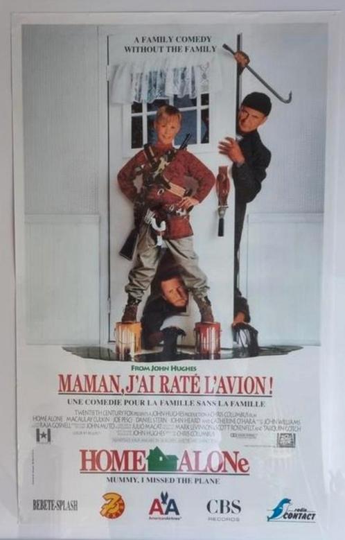 Affiche originale "Maman j'ai raté l'avion" Home Alone 1990, Collections, Cinéma & Télévision, Comme neuf, Film, Enlèvement ou Envoi