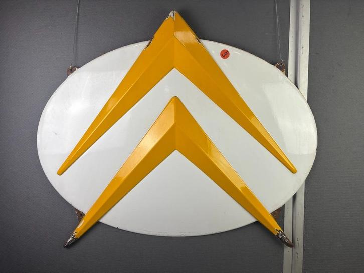 Citroen emaille dealerbord oud origineel jaren 60-70, Verzamelen, Merken en Reclamevoorwerpen, Gebruikt, Reclamebord, Ophalen