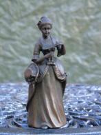 clochette de table en bronze signé, femme a l éventail ., Antiquités & Art, Antiquités | Bronze & Cuivre, Bronze, Enlèvement ou Envoi