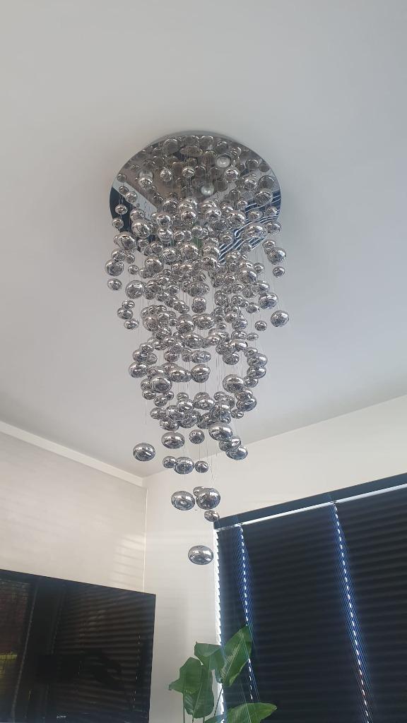 Hanglampen, Huis en Inrichting, Lampen | Hanglampen, Gebruikt, 75 cm of meer, Overige materialen, Ophalen