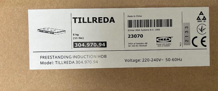 Plaque de cuisson amovible à induction IKEA, Electroménager, Tables de cuisson, Utilisé, Enlèvement