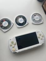 Sony psp met drie games, Comme neuf, Enlèvement, PSP, Blanc