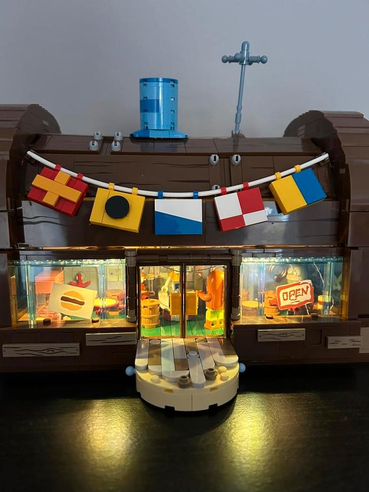 Spongebob Squarepants - The Krusty Krab Bouwset, Kinderen en Baby's, Speelgoed | Duplo en Lego, Zo goed als nieuw, Complete set