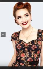 Voodoo Vixen,Queen of hearts retro jurk, M, Kleding | Dames, Maat 38/40 (M), Voodoo Vixen, Ophalen of Verzenden, Zo goed als nieuw