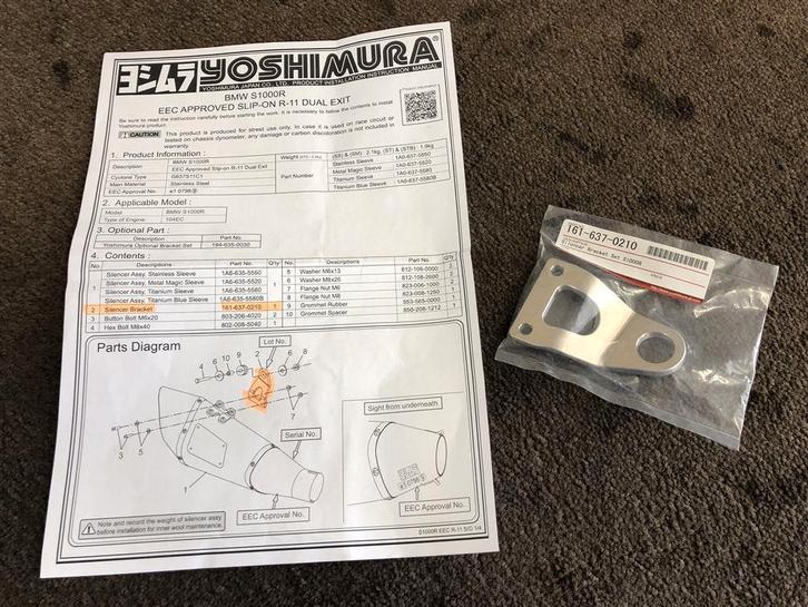 Yoshimura uitlaatbeugel uitlaat beugel R-11 R11 [2 soorten], Motos, Pièces | Toutes-marques, Neuf, Enlèvement ou Envoi