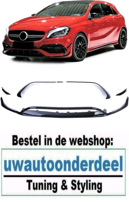 Spoiler Voorspoiler Splitter Voor MB A Klasse W176 AMG PACK, Auto diversen, Tuning en Styling, Verzenden