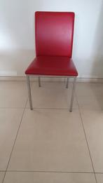 4 stoelen in lederlook, Huis en Inrichting, Ophalen, Zo goed als nieuw, Vier, Modern