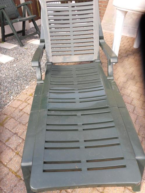 ligbed met kussen, Tuin en Terras, Ligbedden, Nieuw, Inklapbaar, Verstelbaar, Verrijdbaar, Ophalen